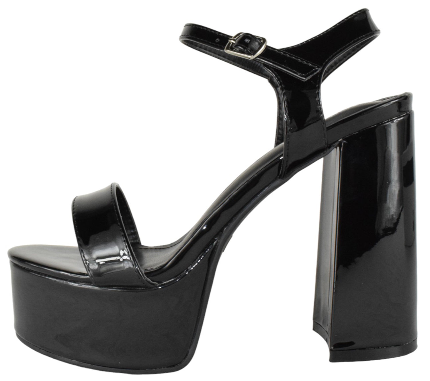 JASMINE-1 Black Patent Top Moda