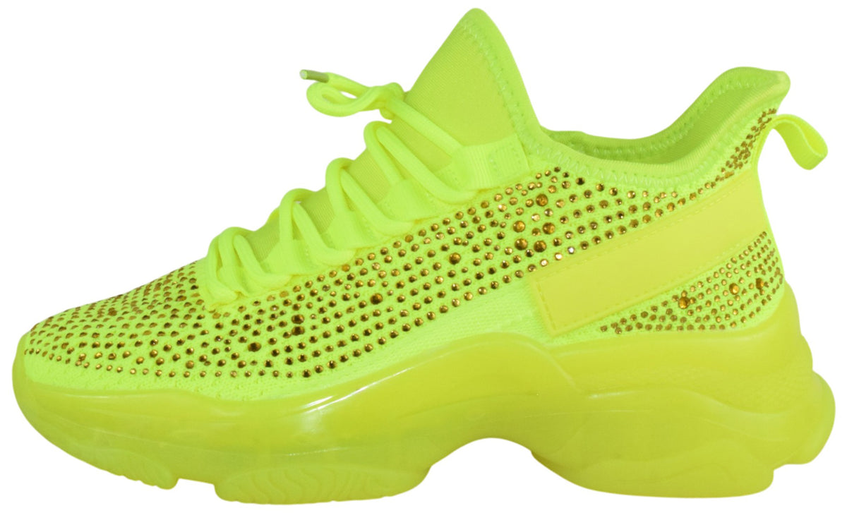 FREYA Neon Yellow BERNESS – Dashing Shoes Inc