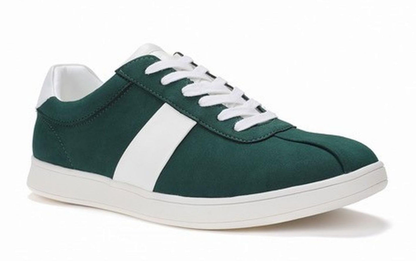 CLUB ROOM Mens Comfort Round Toe Lace-Up Athletic Sneakers EDWIN White / Green