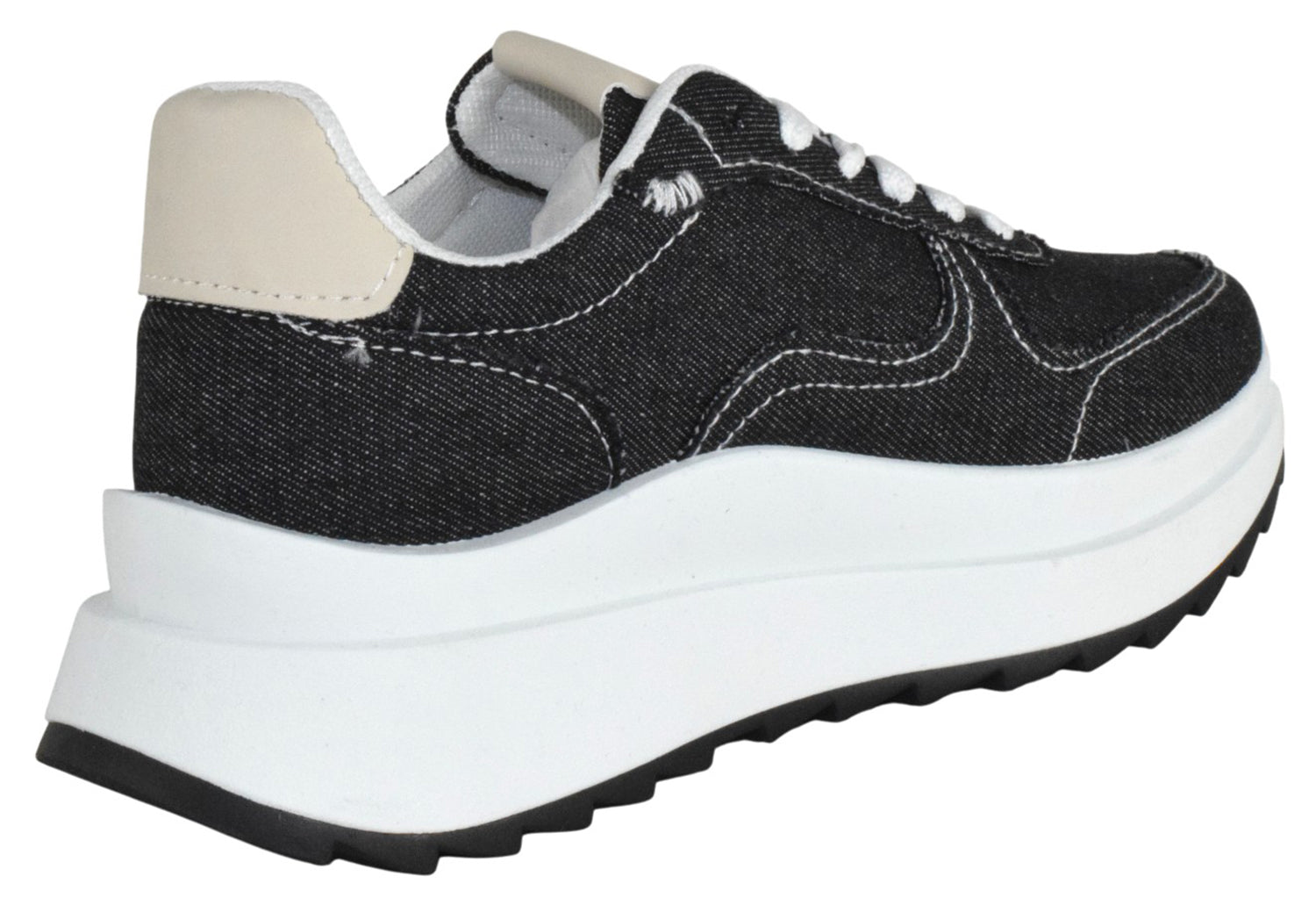 INU-1 Black Denim TOP MODA