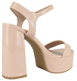 JASMINE-1 Nude Patent Top Moda