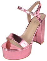 JASMINE-1 Pink Patent Top Moda