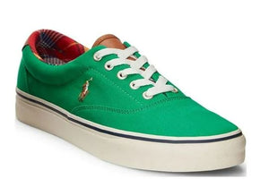 POLO RALPH LAUREN Mens Padded Treaded Round Toe Lace-Up Sneakers KEATON GREEN