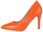MONROE-1 Orange Patent TOP MODA