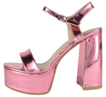 JASMINE-1 Pink Patent Top Moda