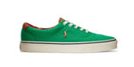 POLO RALPH LAUREN Mens Padded Treaded Round Toe Lace-Up Sneakers KEATON GREEN