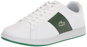 Lacoste Men Carnaby Legacy Sneaker Lace Up White Green 43SMA0053 Size 10.5