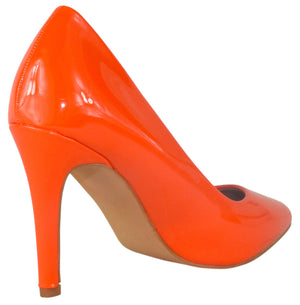 MONROE-1 Orange Patent TOP MODA