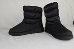 Soda Women Snow boots Waterproof Fur Lining Nylon Ankle Bootie Black SNOW size 9