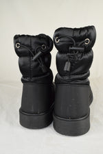 Soda Women Snow boots Waterproof Fur Lining Nylon Ankle Bootie Black SNOW size 9