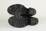 Soda Women High Heels Ankle Boots Combat Lug Sole Booties Black FUZZY Size 7.5