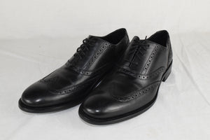 Cole Haan Men Black Leather Wingtip Oxford Dress Shoes Classic Brogue new size 8