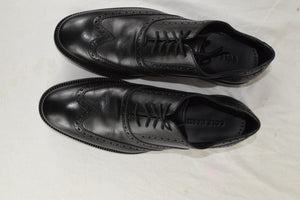 Cole Haan Men Black Leather Wingtip Oxford Dress Shoes Classic Brogue new size 8