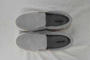 Soda Flat Women Slip-On Loafers Casual Sneakers Platform Gray CROFT Size 9