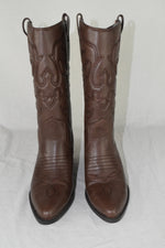 Soda Women Cowboy Western Stitched Boot Pointy Toe Knee High Tan Brown RENO 6.5