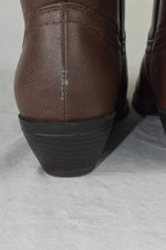 Soda Women Cowboy Western Stitched Boot Pointy Toe Knee High Tan Brown RENO 6.5