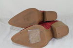 Top Moda Women Ankle Boots High Heel Bling Glitter Booties cowboy NAPLES Red 5.5