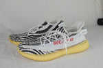 Adidas Yeezy Boost 350 V2 Zebra Sneakers Black White Used Size 10
