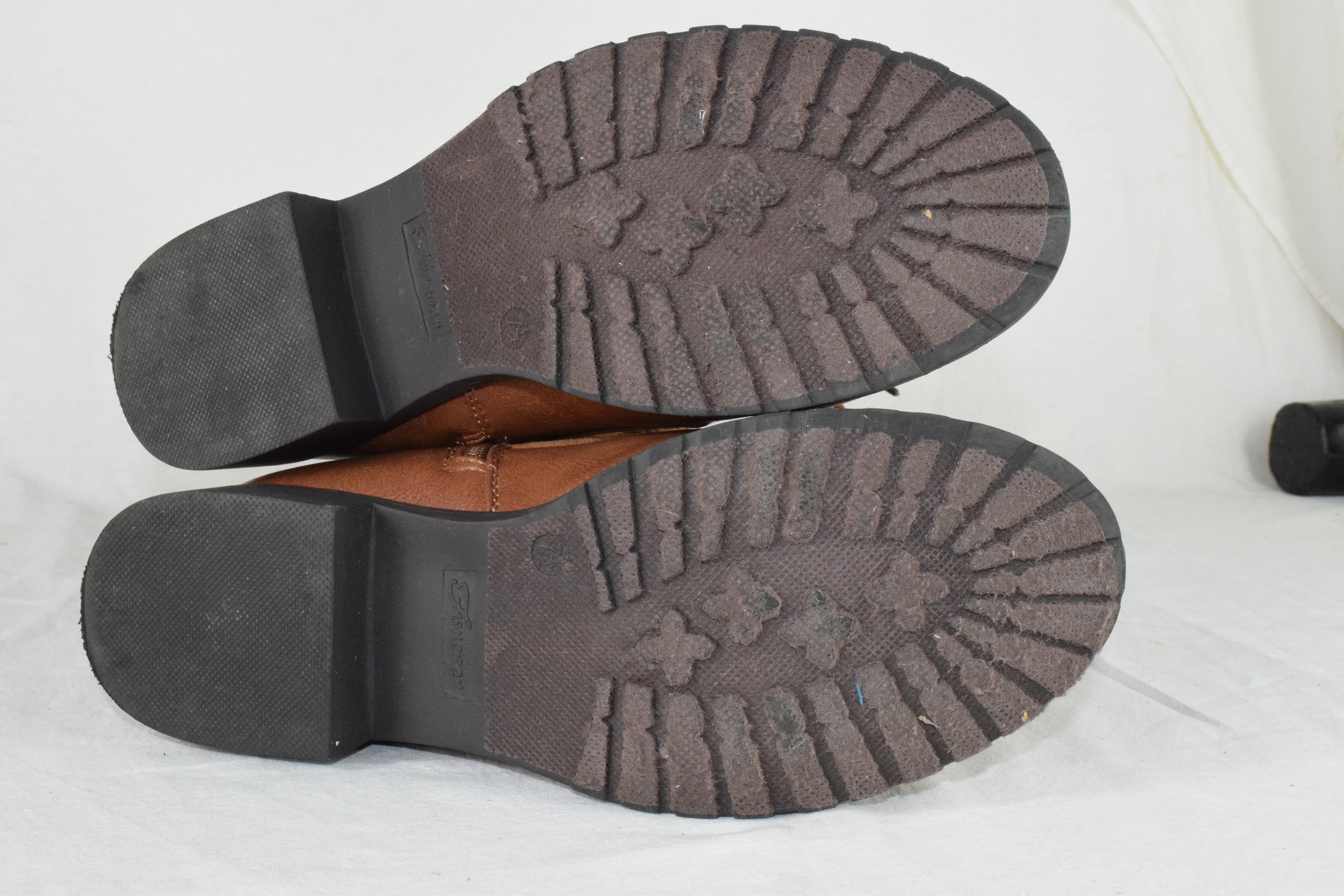 Forever Women Combat Army Boots Lace Zipper Leather/Suede JALEN Brown Tan 7.5