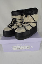 Top Moda Women Rain Snow Winter Waterproof boots Sherpa Fur Ankle Emmett Black 7