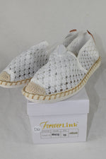 Flat Women Canvas Slip-On Loafers Espadrilles Jute Breathable PLEDGE-16 White 10