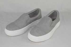 Soda Flat Women Shoes Slip On Loafers Casual Sneakers Platform Gray CROFT Size 6