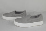 Soda Flat Women Shoes Slip On Loafers Casual Sneakers Platform Gray CROFT Size 6