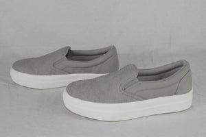 Soda Flat Women Shoes Slip On Loafers Casual Sneakers Platform Gray CROFT Size 6