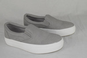 Soda Flat Women Shoes Slip On Loafers Casual Sneakers Platform Gray CROFT Size 6
