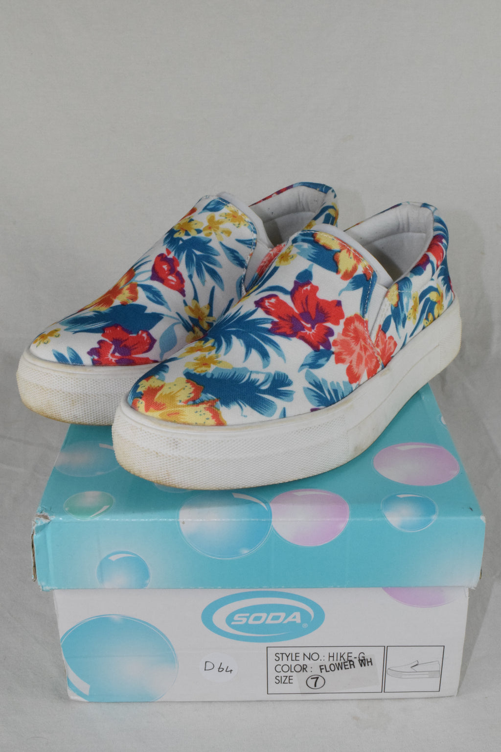 Soda Flat Women Shoes Slip On Loafers Sneakers Platform CROFT Floral Colorful 7