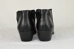 Soda Women Small Short Heels Ankle Boots Side Zipper Booties Black MUG Size 10