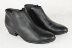 Soda Women Small Short Heels Ankle Boots Side Zipper Booties Black MUG Size 10
