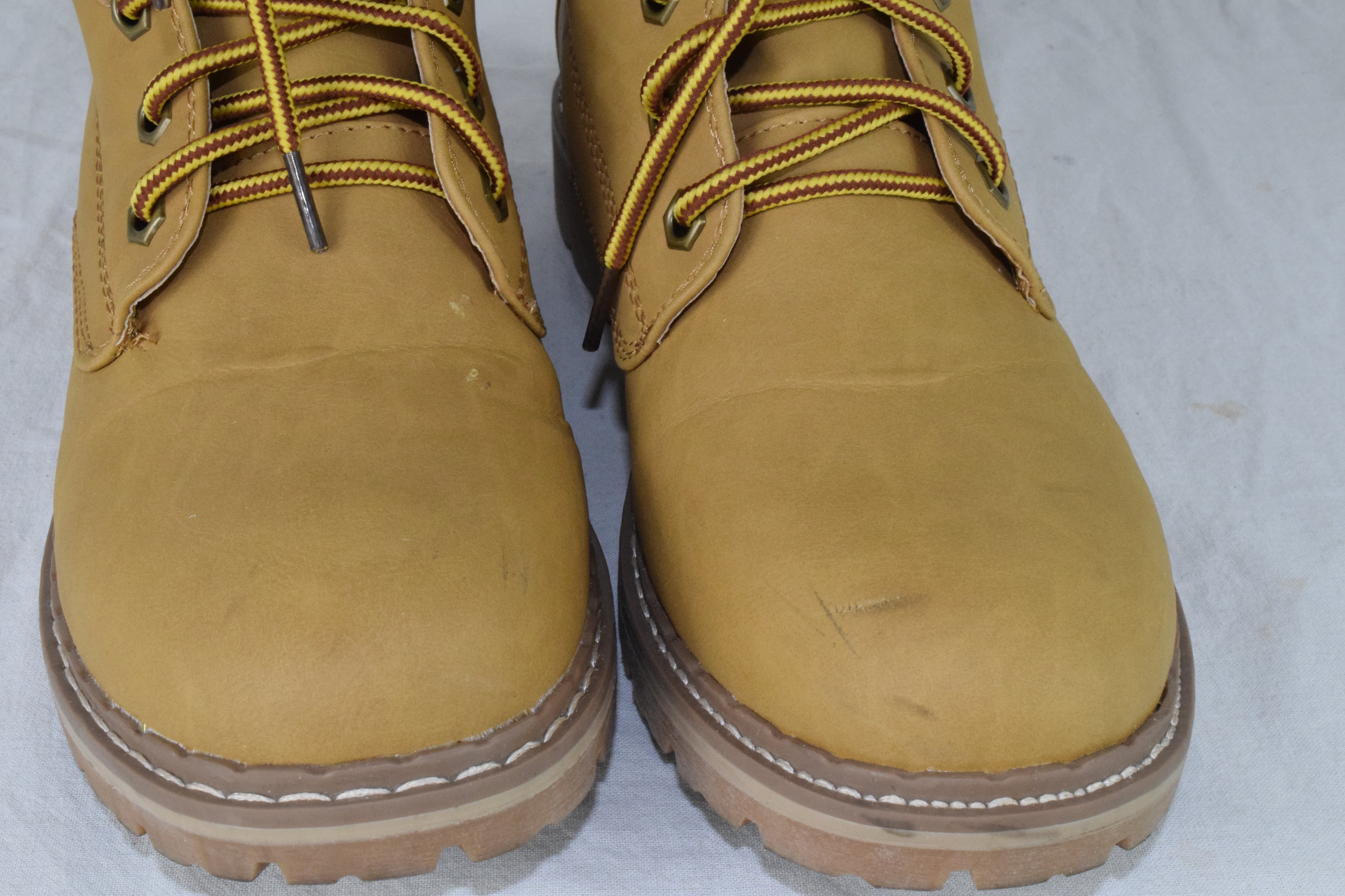 Forever Women Ankle Army Combat Boots Lace Up Work Booties BROADWAY Camel Size 7