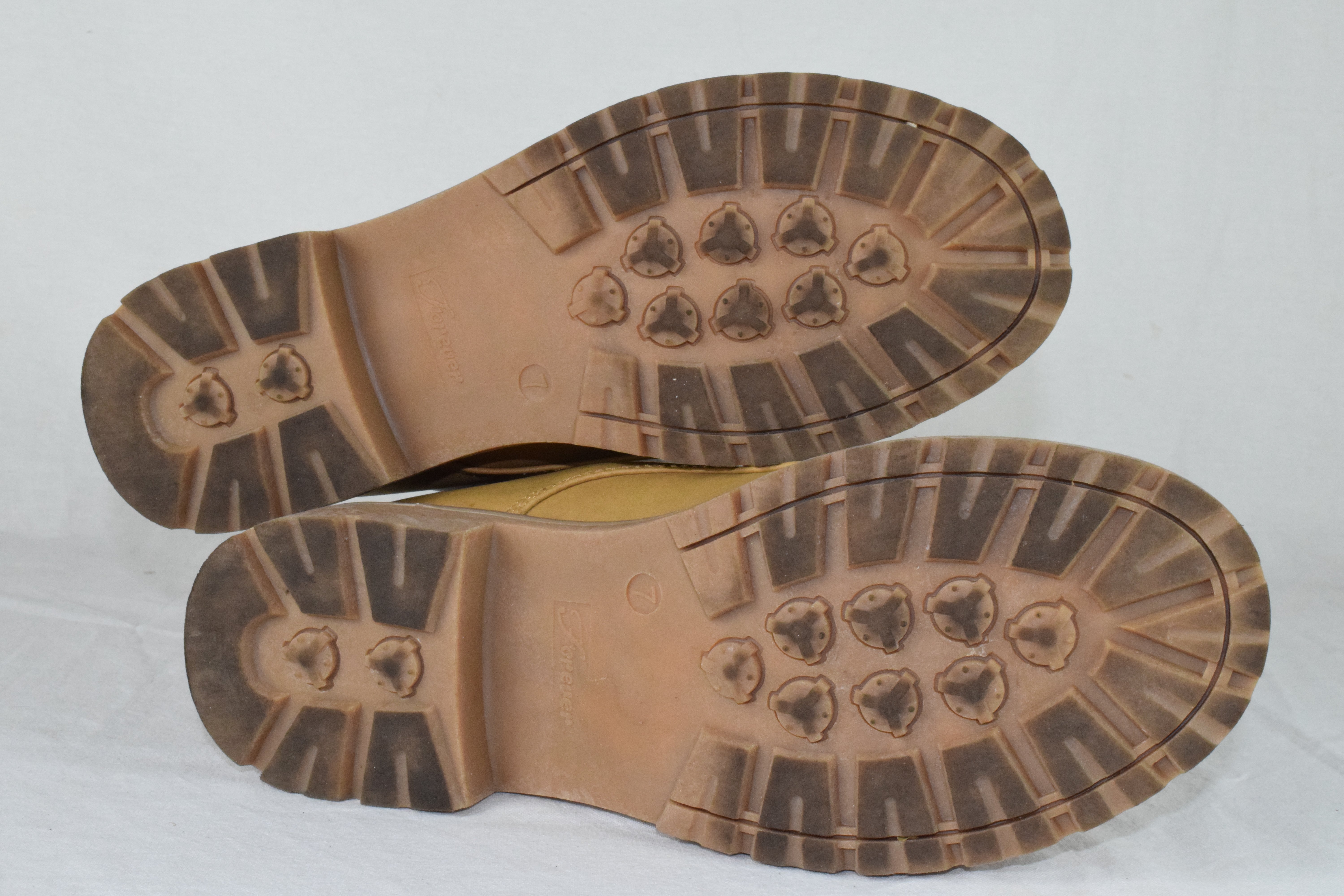 Forever Women Ankle Army Combat Boots Lace Up Work Booties BROADWAY Camel Size 7