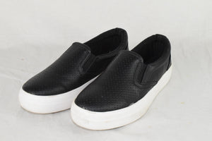 Soda Flat Women Shoe Slip On Loafers Casual Sneakers Platform Black CROFT Size 7