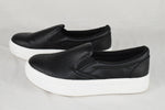Soda Flat Women Shoe Slip On Loafers Casual Sneakers Platform Black CROFT Size 6