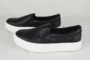 Soda Flat Women Shoe Slip On Loafers Casual Sneakers Platform Black CROFT Size 6
