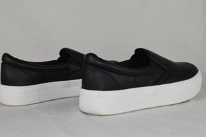 Soda Flat Women Shoe Slip On Loafers Casual Sneakers Platform Black CROFT Size 6