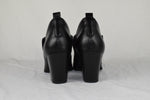 Soda Women Ankle Boots Slip-on Booties V Cut Almond Toe Stack Heel Black GAMEY 9