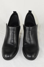 Soda Women Ankle Boots Slip-on Booties V Cut Almond Toe Stack Heel Black GAMEY 9