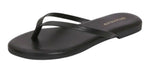 Berness Women’s Flip Flops Flat Sandals – Thong Slides with Cushioned Insole, Lightweight Summer Beach Casual Slip On KIMORA Black