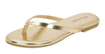 Berness Women’s Flip Flops Flat Sandals – Thong Slides with Cushioned Insole, Lightweight Summer Beach Casual Slip On KIMORA Gold