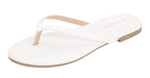 Berness Women’s Flip Flops Flat Sandals – Thong Slides with Cushioned Insole, Lightweight Summer Beach Casual Slip On KIMORA White