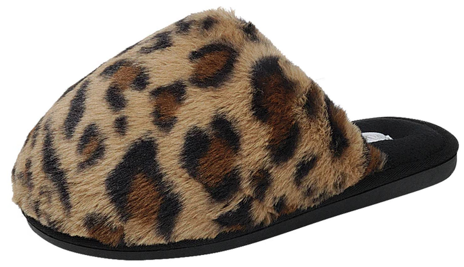 Forever Women Faux Fur Slip-On Cozy Slippers Extra Fluffy Soft Plush Furry Mules Warm Comfy Winter Home Slippers RECAP-36 Leopard Cheetah