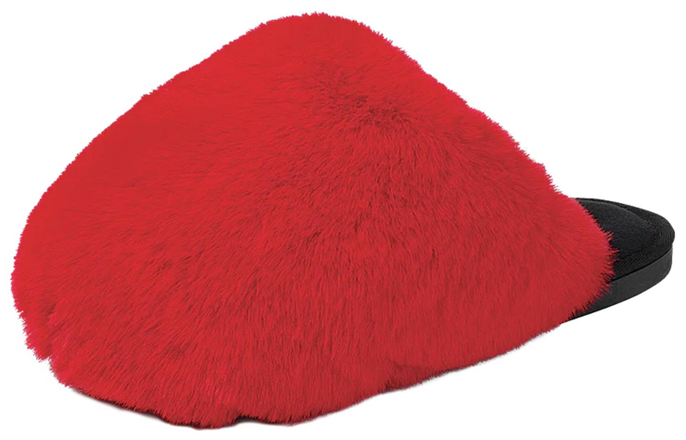 Forever Women Faux Fur Slip-On Cozy Slippers Extra Fluffy Soft Plush Furry Mules Warm Comfy Winter Home Slippers RECAP-36 Red