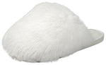 Forever Women Faux Fur Slip-On Cozy Slippers Extra Fluffy Soft Plush Furry Mules Warm Comfy Winter Home Slippers RECAP-36 White