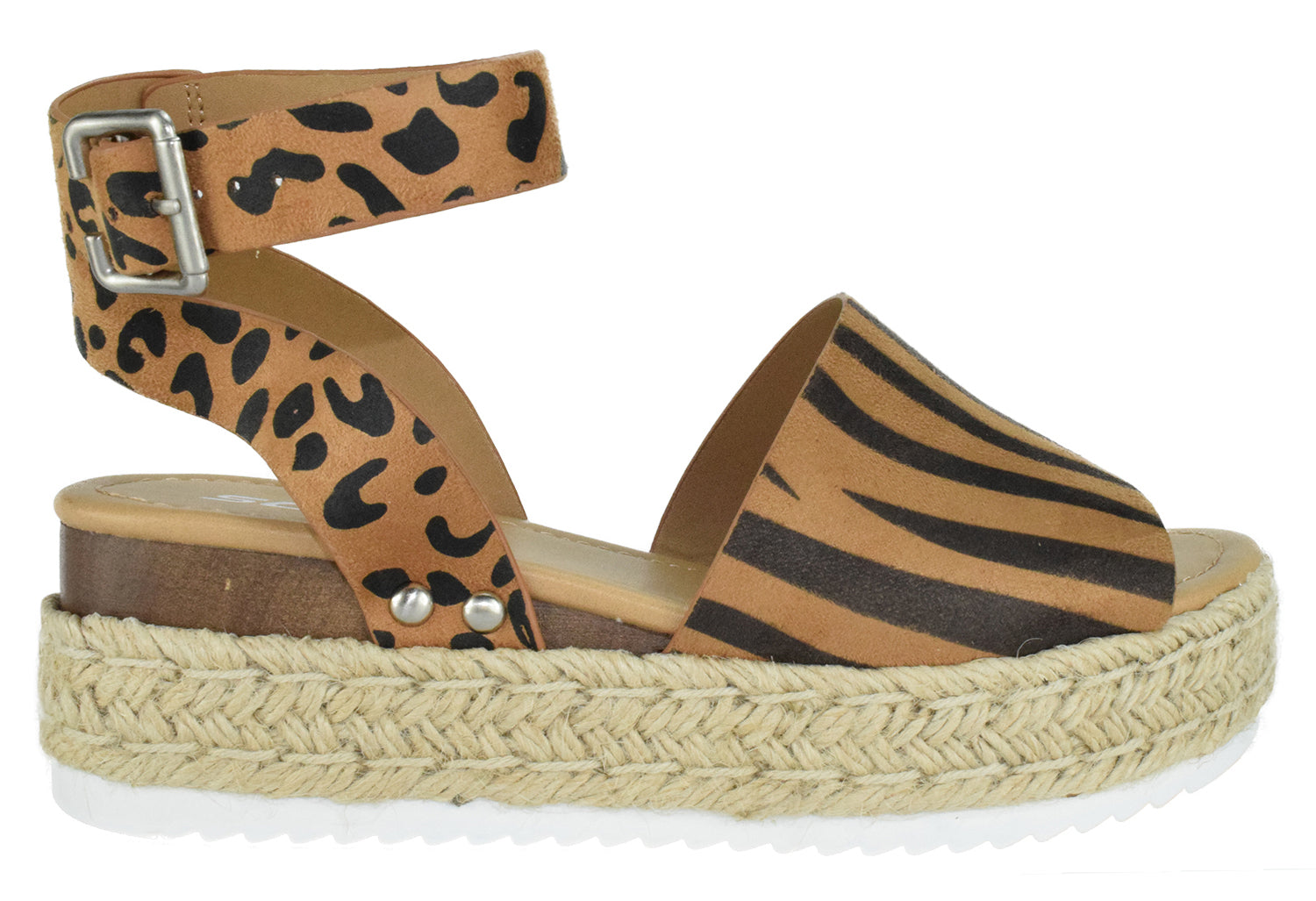 Soda 2024 leopard wedges