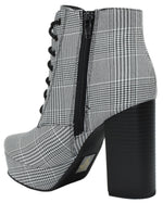 ERICA-S Black Plaid Delicious